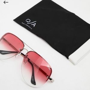 Quay Australia Muse Fade Aviator Sunglasses